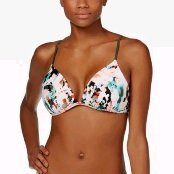 Decorative Panel Halter Bikini Top - Hula Honey
